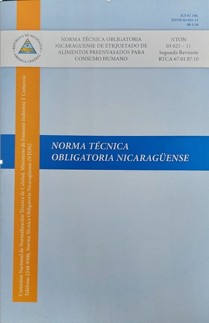 Norma Técnica Obligatoria Nicaraguense